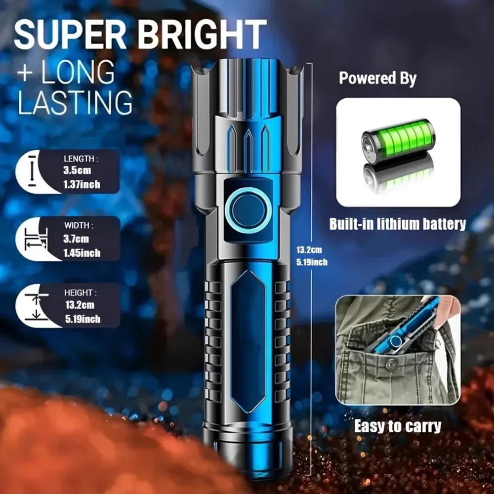Süper Parlak LED El Feneri USB - Outdoor Adventure Trips incelemesi ve fiyatı